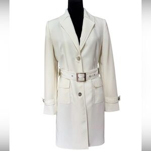 Calvin Klein Cream Trench Coat for Women​